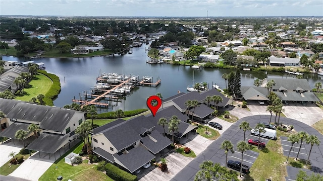 644 Yardarm Dr Unit 22, Apollo Beach, FL 33572 - aerial view of property's location featuring a nearby body of water and nearby suburban area