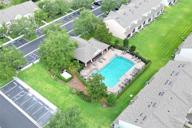 4910 Chatham Gate Drive Dr, Riverview, FL 33578 - bird's eye view of a pool