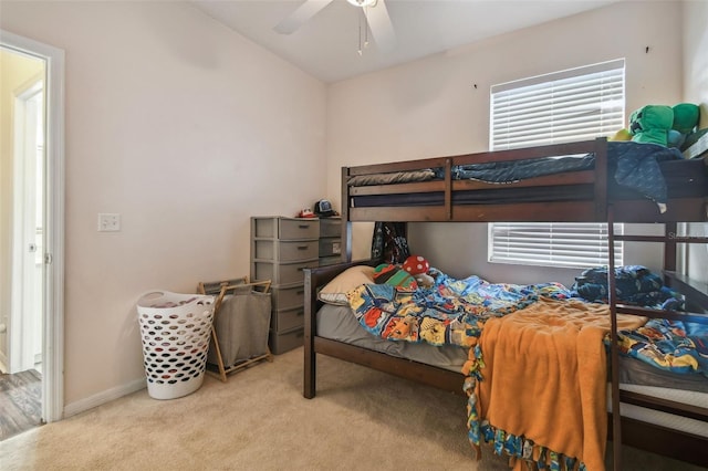 6918 Potomac Cir, Riverview, FL 33578 - carpeted bedroom with multiple windows, a ceiling fan, and baseboards