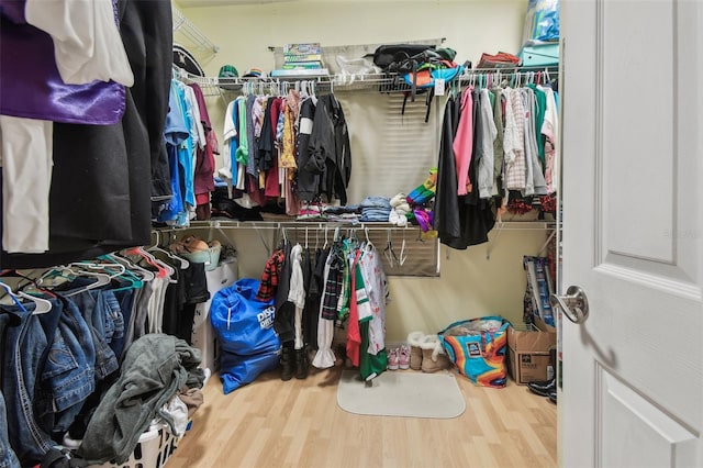 6918 Potomac Cir, Riverview, FL 33578 - spacious closet featuring wood finished floors