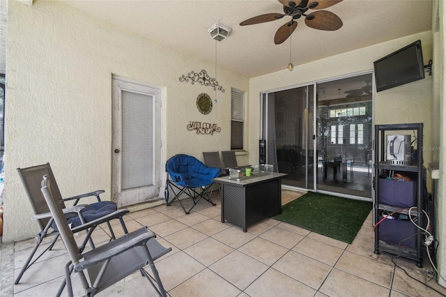 6918 Potomac Cir, Riverview, FL 33578 - view of patio / terrace with ceiling fan