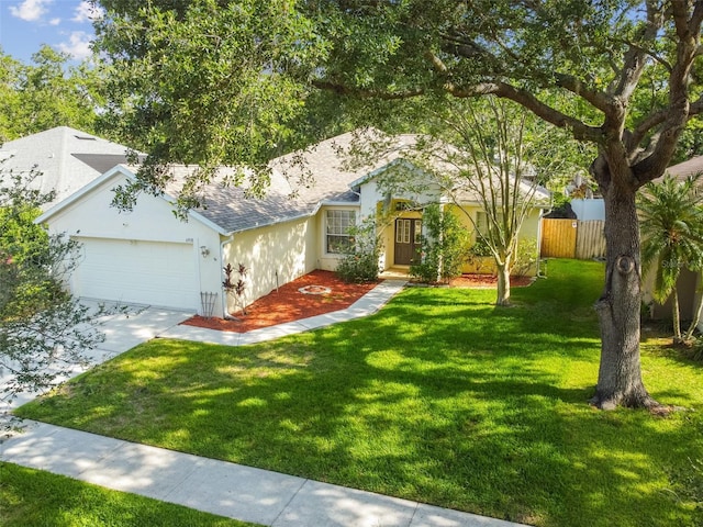 6918 Potomac Cir, Riverview, FL 33578 - view of front of property with a garage, stucco siding, concrete driveway, and a shingled roof