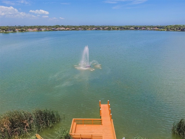 6918 Potomac Cir, Riverview, FL 33578 - water view featuring a dock