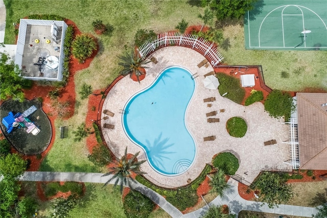 8518 Tidal Bay Ln, Tampa, FL 33635 - aerial view of a pool