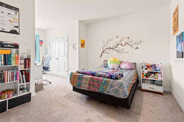 2925 Evergreen Elm Pass, Wesley Chapel, FL 33543 - bedroom featuring carpet, a closet, and baseboards