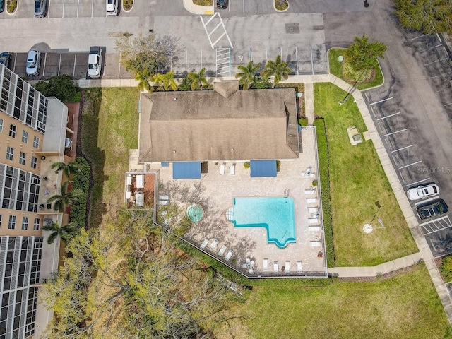 960 Starkey Rd Unit 2405, Largo, FL 33771 - bird's eye view of a pool