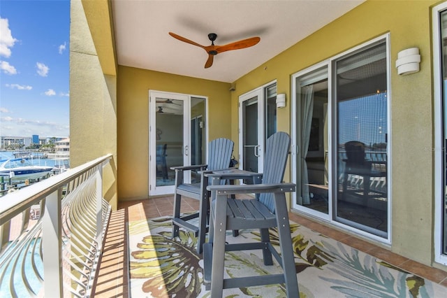 200 Skiff Pt Unit 202, Clearwater Beach, FL 33767 - balcony with a ceiling fan