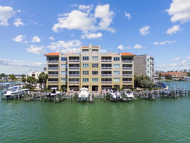 200 Skiff Pt Unit 202, Clearwater Beach, FL 33767 - water view with a marina and a dock