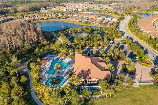 11354 Callisia Dr, Odessa, FL 33556 - aerial view of residential area featuring a nearby body of water