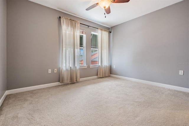102 S Moody Ave Unit 1, Tampa, FL 33609 - carpeted spare room featuring a ceiling fan and baseboards