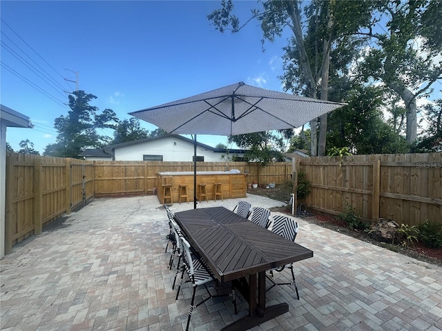 1200 47th St N, Saint Petersburg, FL 33713 - fenced backyard featuring a patio