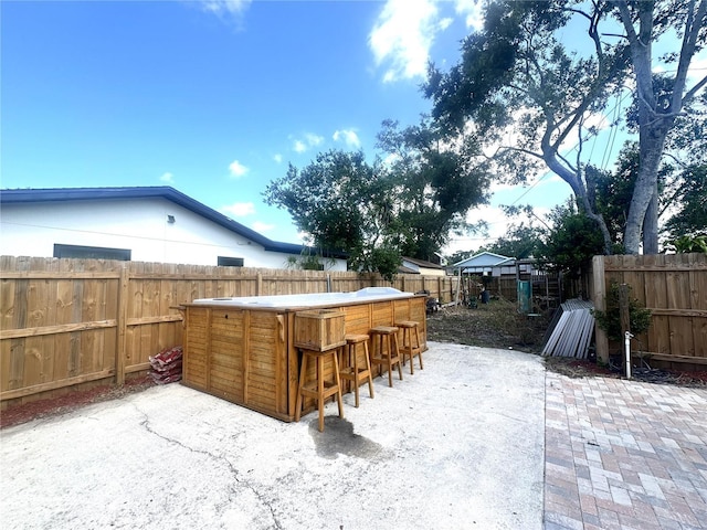 1200 47th St N, Saint Petersburg, FL 33713 - fenced backyard with a patio