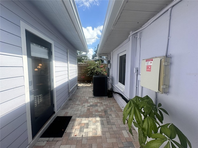 1200 47th St N, Saint Petersburg, FL 33713 - view of patio with central AC