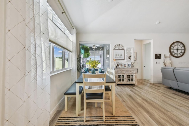 9577 Sandy Bluffs Cir, Parrish, FL 34219 - dining room featuring wood finished floors and baseboards