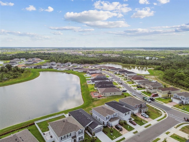 9577 Sandy Bluffs Cir, Parrish, FL 34219 - aerial perspective of suburban area with a nearby body of water
