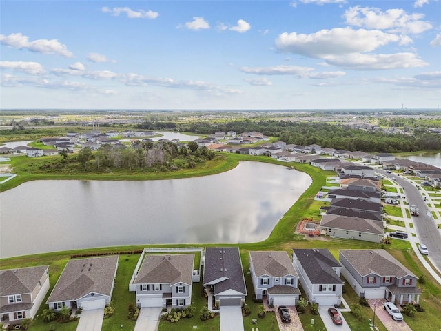 9577 Sandy Bluffs Cir, Parrish, FL 34219 - aerial perspective of suburban area with a large body of water