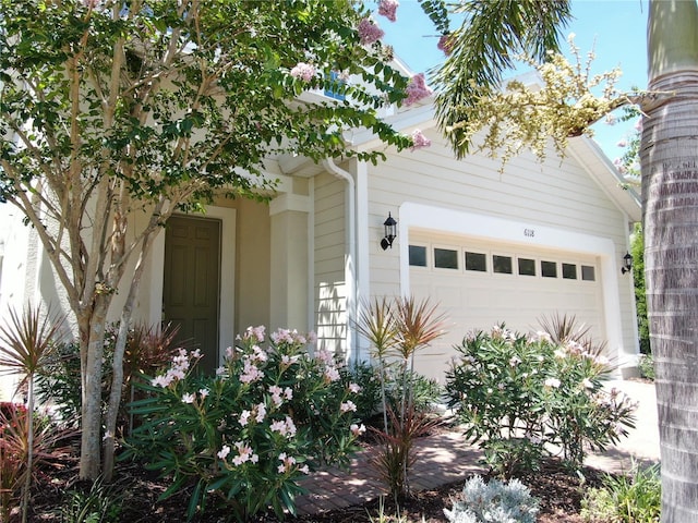 6118 Voyagers Pl, Apollo Beach, FL 33572 - view of front of house with an attached garage