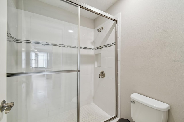 13311 Dorado Shores Ave, Riverview, FL 33579 - bathroom featuring toilet and a shower stall