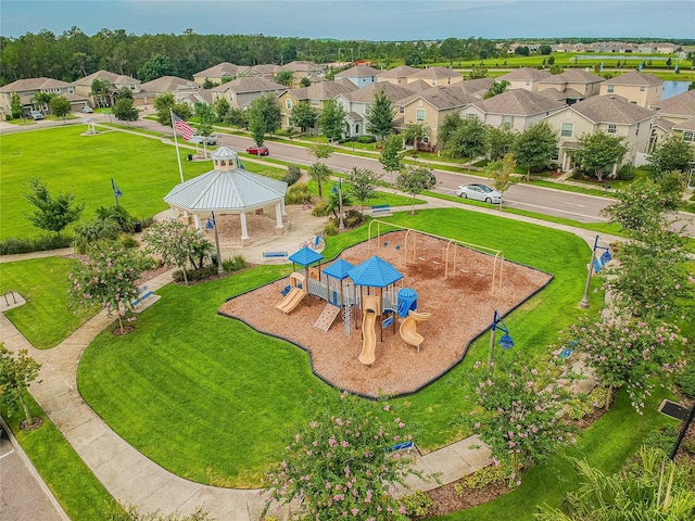 13311 Dorado Shores Ave, Riverview, FL 33579 - aerial perspective of suburban area with a park