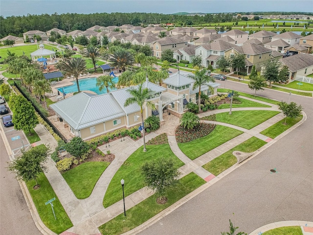13311 Dorado Shores Ave, Riverview, FL 33579 - aerial view of residential area featuring a pool