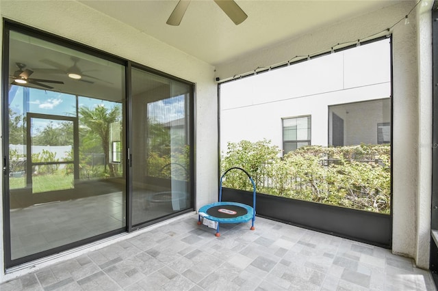 13311 Dorado Shores Ave, Riverview, FL 33579 - balcony featuring ceiling fan