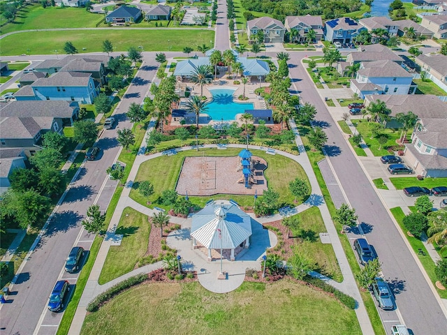 13311 Dorado Shores Ave, Riverview, FL 33579 - aerial perspective of suburban area with a pool
