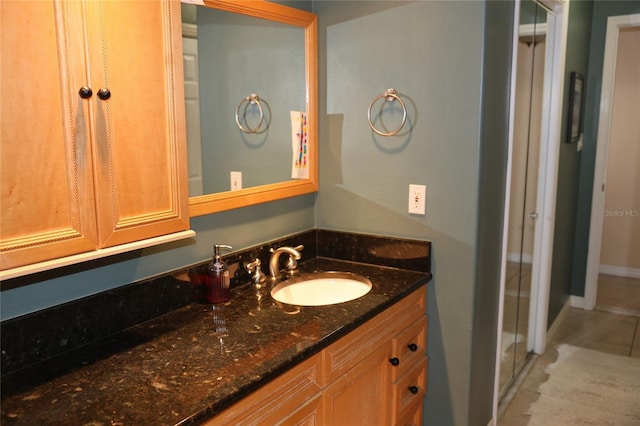12929 Sugar Creek Blvd, Hudson, FL 34669 - bathroom featuring vanity and tile patterned floors
