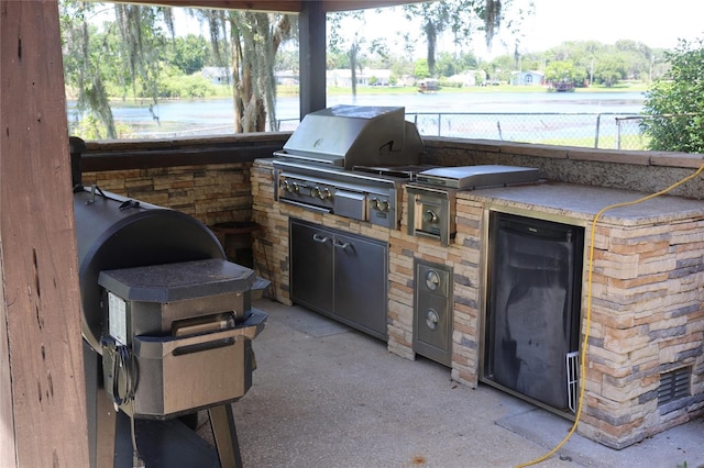 12929 Sugar Creek Blvd, Hudson, FL 34669 - view of patio with view of wooded area and a water view