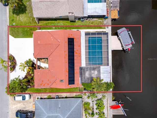 9909 San Mateo Way, Port Richey, FL 34668 - view of subject property with property boundaries highlighted