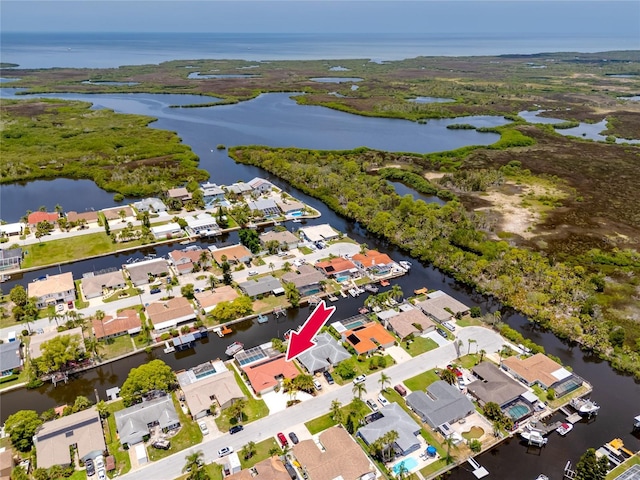 9909 San Mateo Way, Port Richey, FL 34668 - view of property location with a large body of water and nearby suburban area
