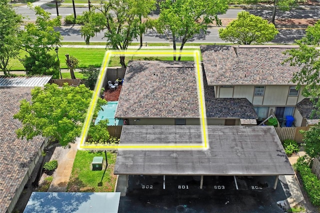 802 Antler Ct, Brandon, FL 33511 - aerial view of property and surrounding area featuring property boundaries highlighted