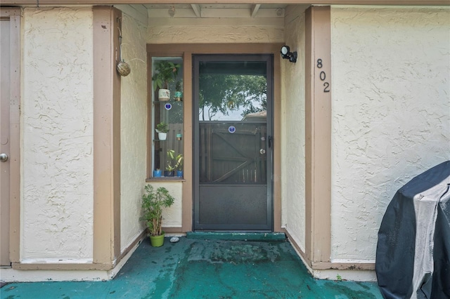 802 Antler Ct, Brandon, FL 33511 - view of exterior entry with stucco siding