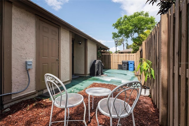 802 Antler Ct, Brandon, FL 33511 - fenced backyard with area for grilling