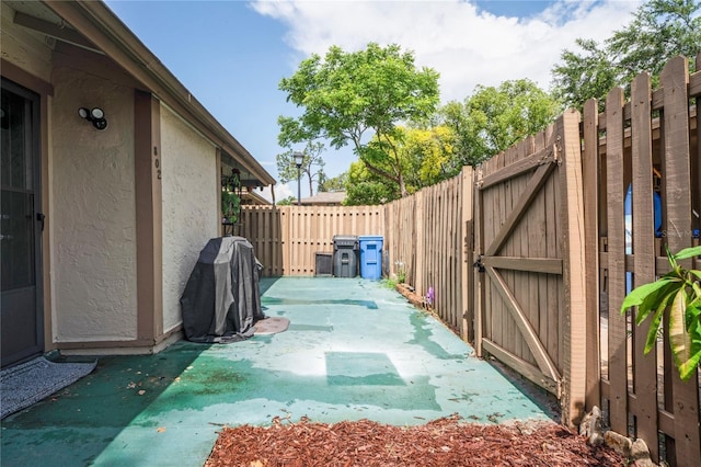 802 Antler Ct, Brandon, FL 33511 - view of patio featuring a gate and area for grilling