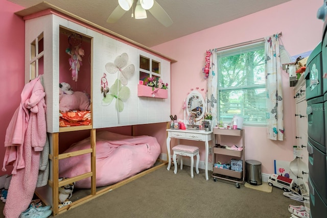 1403 W Pradera Ave, Tampa, FL 33612 - carpeted bedroom featuring a ceiling fan
