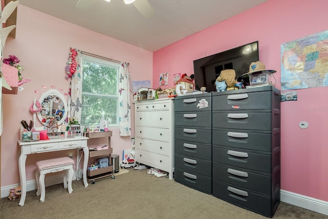 1403 W Pradera Ave, Tampa, FL 33612 - bedroom featuring carpet flooring and a ceiling fan