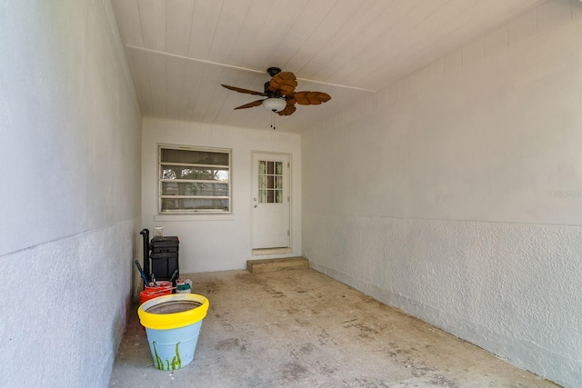 1403 W Pradera Ave, Tampa, FL 33612 - view of exterior entry with a ceiling fan