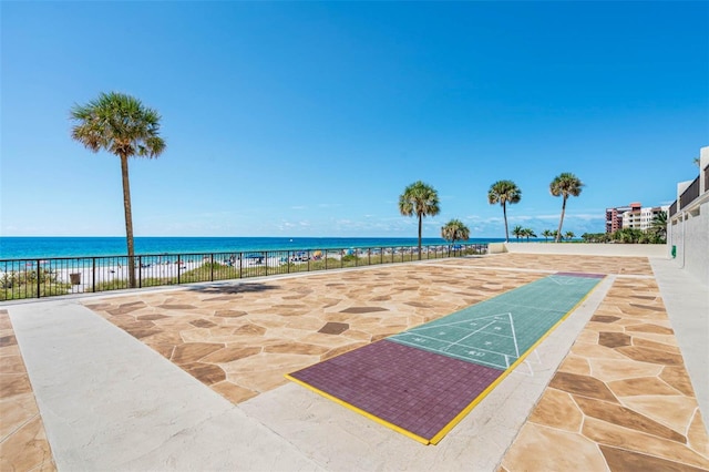 14950 Gulf Blvd Unit 905, Madeira Beach, FL 33708 - view of property's community featuring shuffleboard and a water view