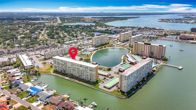4725 Cove Cir Unit 908, Saint Petersburg, FL 33708 - view of urban area with a nearby body of water and apartment complex