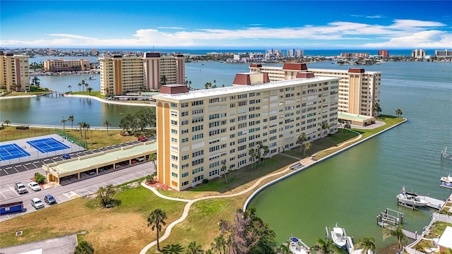 4725 Cove Cir Unit 908, Saint Petersburg, FL 33708 - view of urban area with a nearby body of water and apartment complex