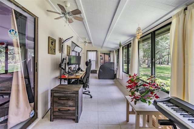 1400 Tarpon Woods Blvd Unit E4, Palm Harbor, FL 34685 - sunroom / solarium with tile patterned flooring