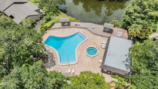 1400 Tarpon Woods Blvd Unit E4, Palm Harbor, FL 34685 - bird's eye view of a nearby body of water and a pool