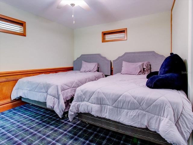 504 Riverside Dr Unit 504, Tarpon Springs, FL 34689 - carpeted bedroom with a ceiling fan