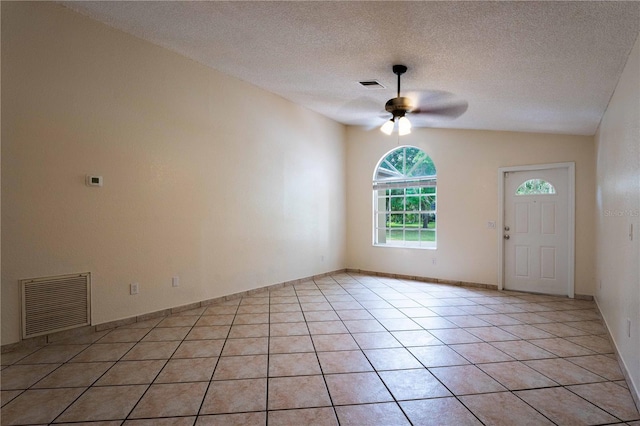 4032 Albany Rd, Labelle, FL 33935 - entryway with a ceiling fan, light tile patterned floors, and a textured ceiling