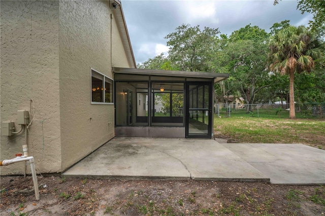 4032 Albany Rd, Labelle, FL 33935 - view of patio featuring a sunroom