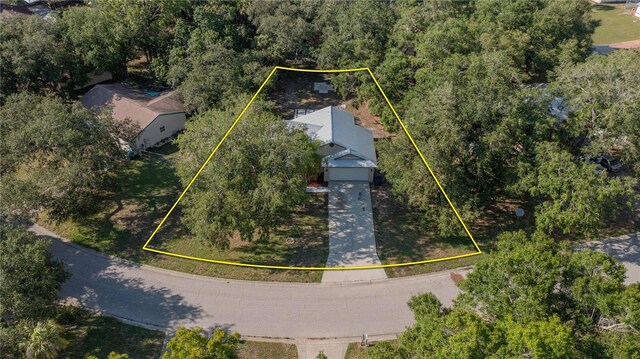 4032 Albany Rd, Labelle, FL 33935 - aerial view of property and surrounding area featuring property parcel outlined