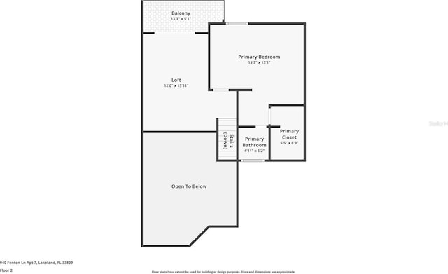 940 Fenton Ln Unit 7, Lakeland, FL 33809 - floor plan / room layout