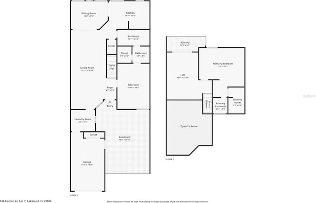 940 Fenton Ln Unit 7, Lakeland, FL 33809 - home floor plan
