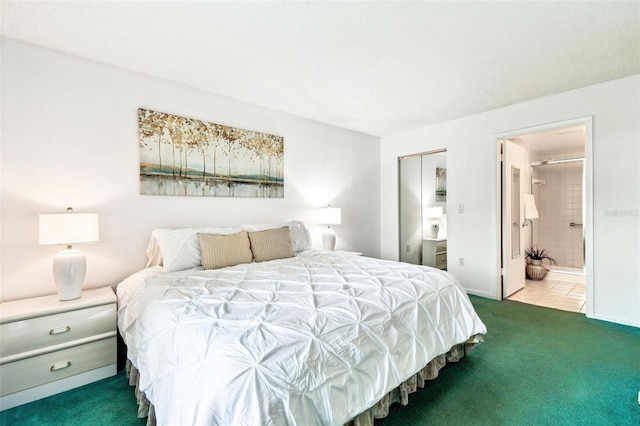 1109 Pine Ridge Cir W Unit C1, Tarpon Springs, FL 34688 - bedroom with carpet and ensuite bathroom