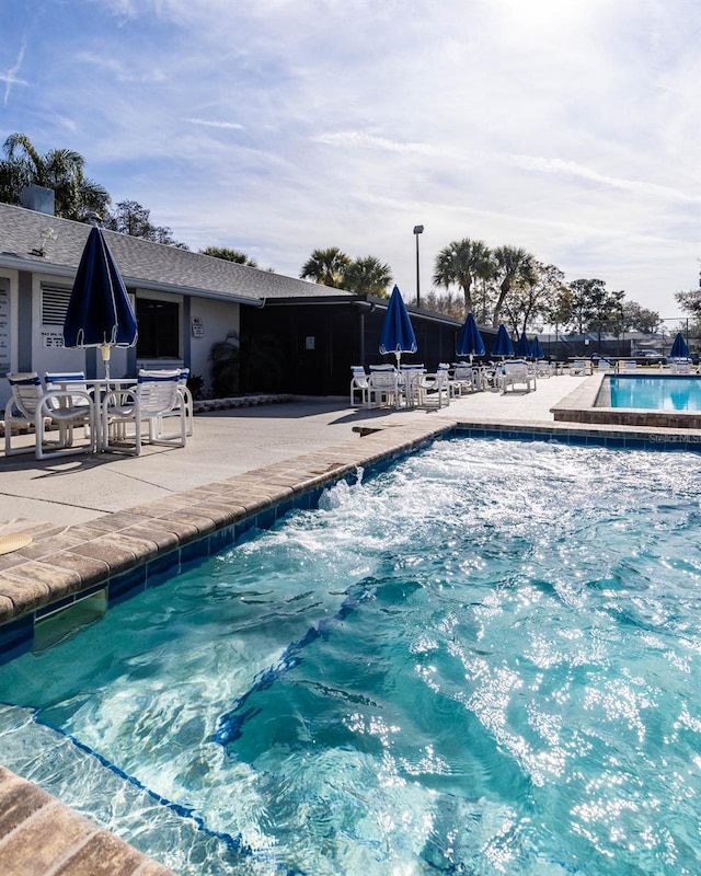 1109 Pine Ridge Cir W Unit C1, Tarpon Springs, FL 34688 - community pool with a patio